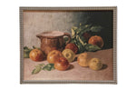 Framed Vintage Apples Still Life Painting #ST-603