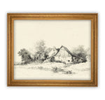 Framed Vintage Farmhouse Canvas Art #ARC-106