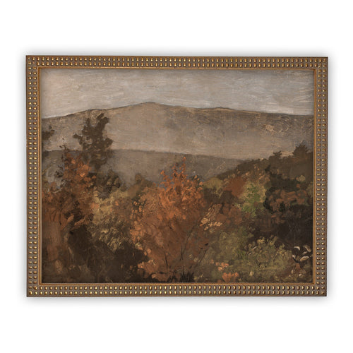READY to SHIP 11X14 Vintage Framed Canvas Art // Framed Vintage Print // Fall Autumn Landscape // Farmhouse print // #LAN-191