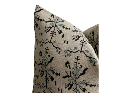 Designer Sailor Floral Blue Pillow Cover