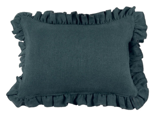 Anika Pillow Cover Solid Linen in Teal