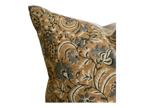 Designer Newburg Pillow Cover in Block Print Floral