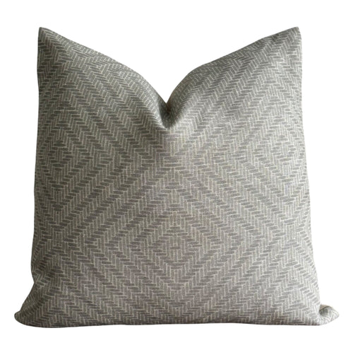 Designer Clay McLaurin Rattan Pillow Cover in Mineral