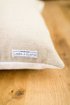 READY TO SHIP 24x24 Designer 'Fritz Washed' in Peppercorn Pillow Cover // Modern Farmhouse Pillows // Charcoal Gray Pillow Covers