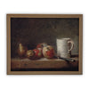 Vintage Framed Canvas Art  // Framed Vintage Print // Vintage Fruit Painting // Still Life Kitchen Painting // Farmhouse print //#ST-600