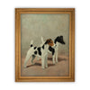 Vintage Framed Canvas Art  // Framed Vintage Print // Vintage Painting // Vintage Dog Art// Boys Room or Nursery print //#A-106