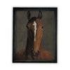 Vintage Framed Canvas Art  // Framed Vintage Print // Vintage Painting // Vintage Horse Art// Farmhouse print //#A-154