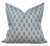 READY TO SHIP 16x40 Peter Dunham Rajmata Pillow Cover in Mist Indigo - Decorative Pillow Cover - Indigo Throw Pillow - Boho Pillow
