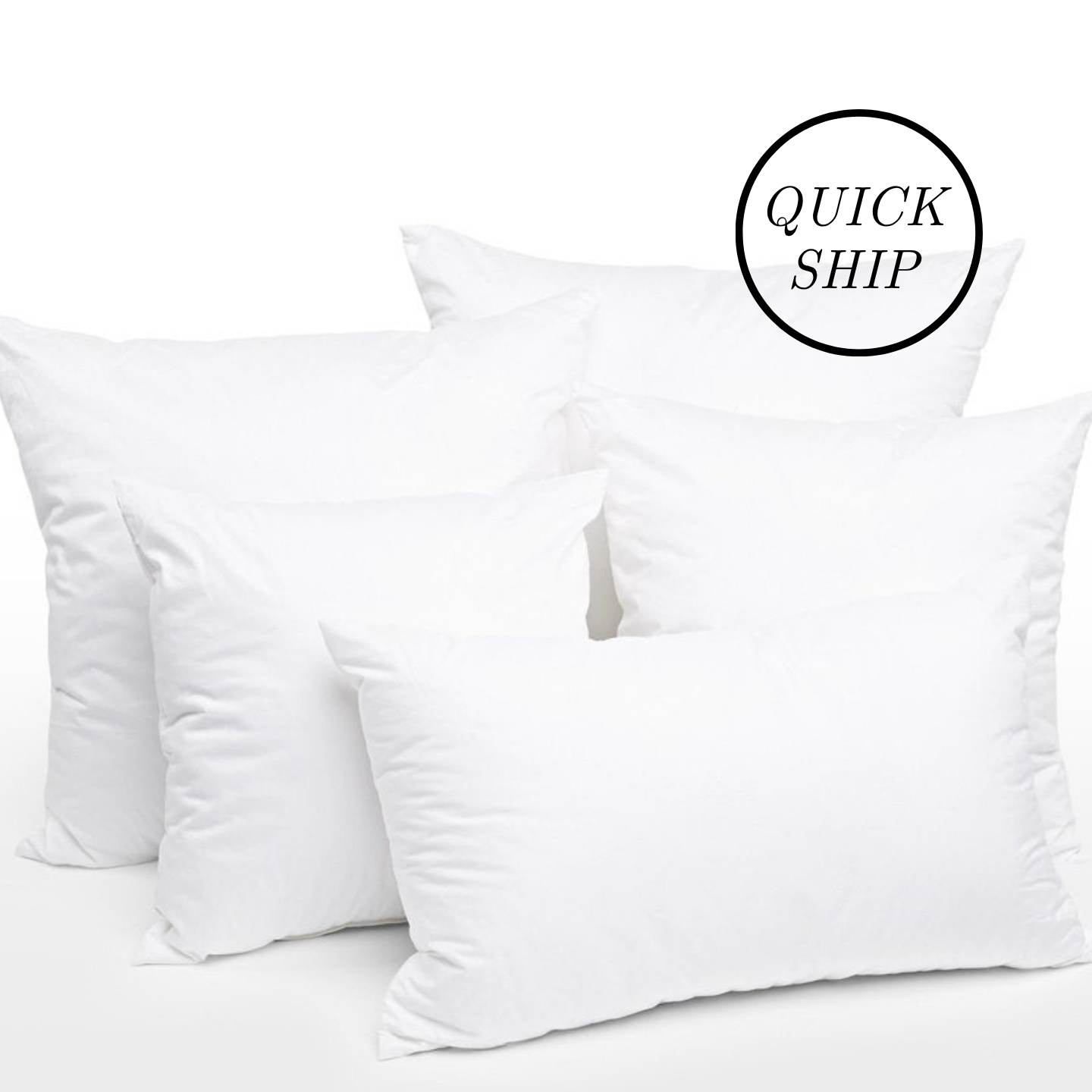 Synthetic Down Alternative Pillow Insert – Linen Cloth