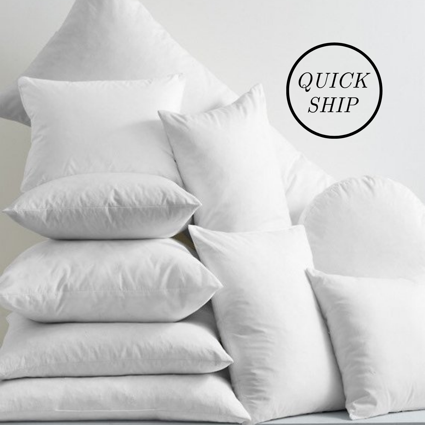 Feather Down Pillow Insert Heavy Weight