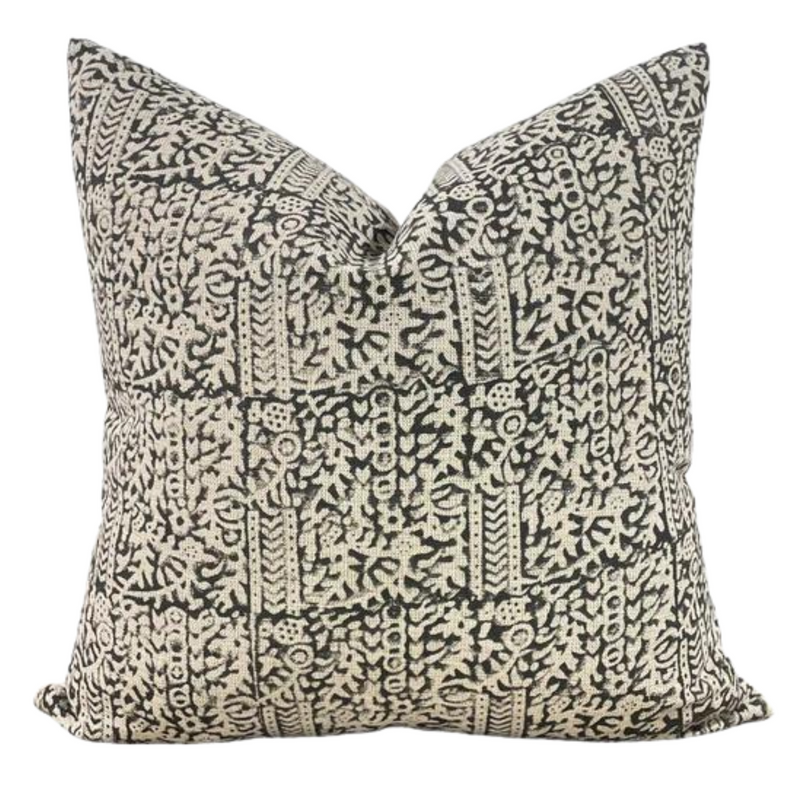 Designer Escalon Block Print Handloom Pillow Cover
