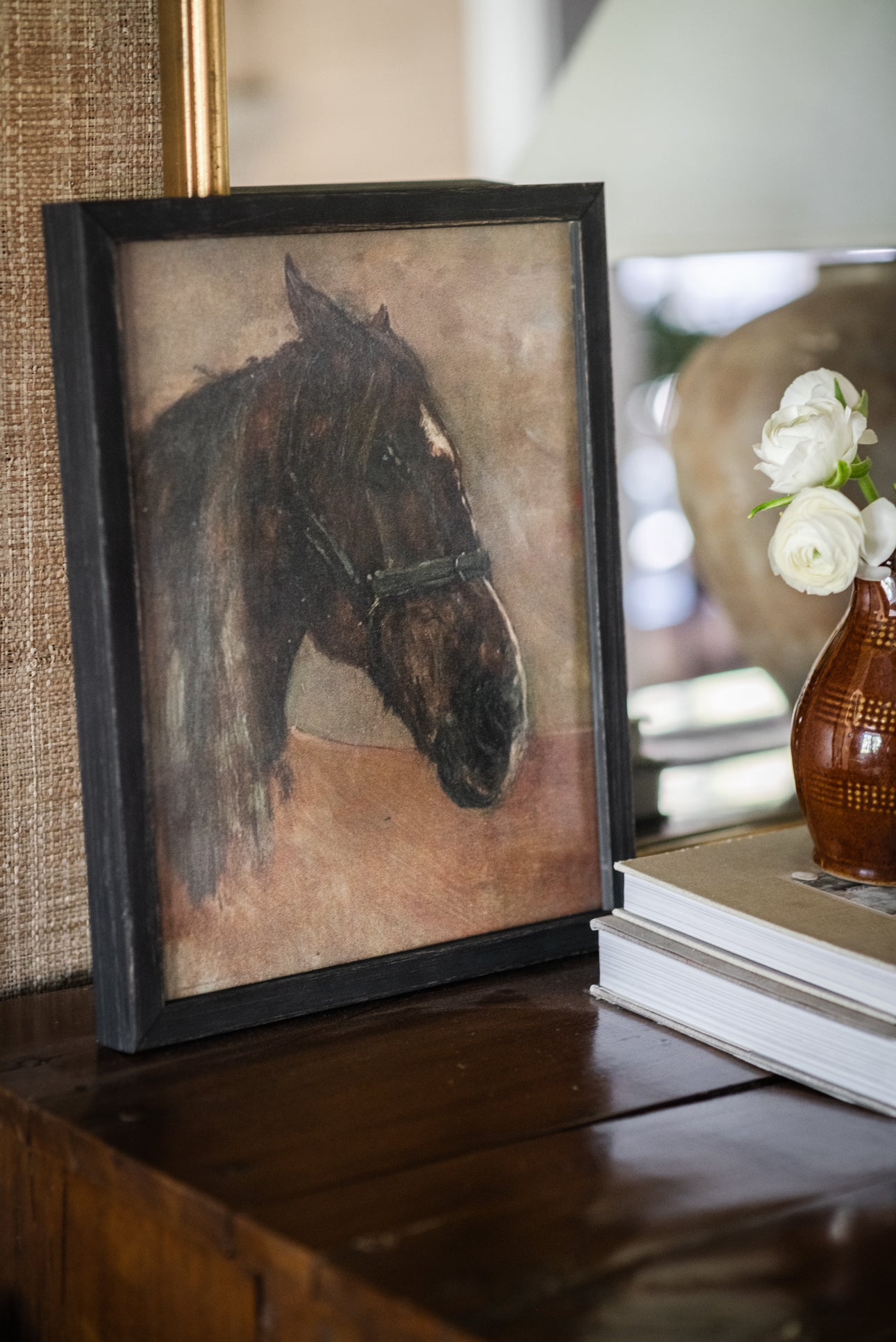 Vintage Framed Canvas Art #A-186