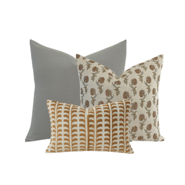 Designer Linen + Cloth Curated Pillow Collection #5 Pillow Cover