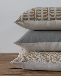 Designer "Littleton" Pin Check Blue Pillow Cover