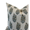 Designer "Colebrook" Hjara Rose Block Linen Pillow Cover