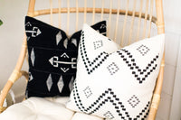 READY TO SHIP Peter Dunham Pillow Covers // Taj Onyx Ash // Black and White Pillow Cover // Zig Zag Chevron Boho Pillows // Modern Boho