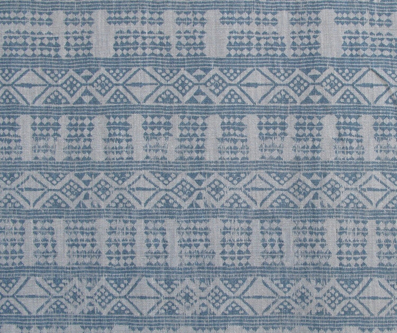 READY TO SHIP Peter Dunham Addis Designer Pillow Cover in Mist Blue // Decorative Pillow Cover // Indigo Blue Throw Pillows // Tribal Pillow