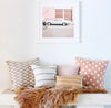 READY TO SHIP Kufri Rex Designer Pillows in Blush // Ikat Pillow // Boho Tribal Decor Throw Pillows // Blush Decor