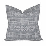 READY TO SHIP Peter Dunham Addis Designer Pillow Cover in Ash // Decorative Pillow Cover // Grey Throw Pillow // Trendy Boho Tribal Throw