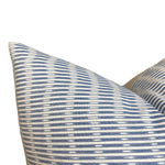 READY TO SHIP 12x24 Kufri Sanjana Designer Pillows Stripe in Blue // Blue Ikat Pillow // Accent PIllows //Boho Tribal Pillow // Kufri Life