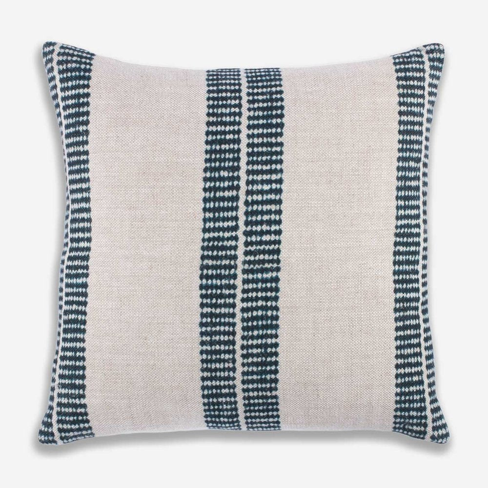 READY TO SHIP Designer Clay McLaurin Band Pillow Cover in Indigo // Indigo Blue Throw Pillow // Trendy Modern Throw Pillows