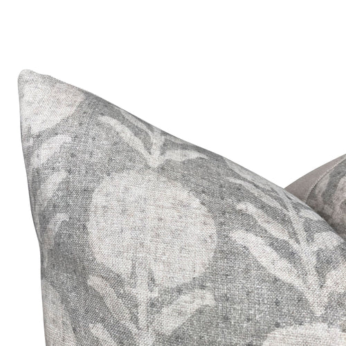 READY TO SHIP Designer Clay McLaurin Zinnia in Sand Pillow Cover // Neutral Throw Pillow // Floral Throw Pillows