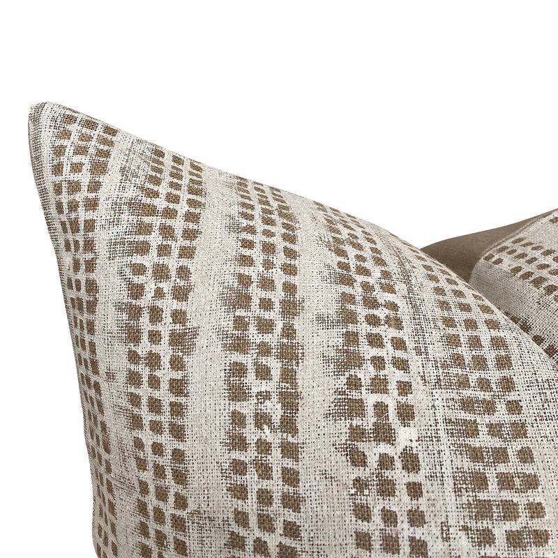 READY TO SHIP Designer Nepsa in White Linen Pillow Cover // Neutral Pillow // Boho Pillow // Decorative Throw Pillows