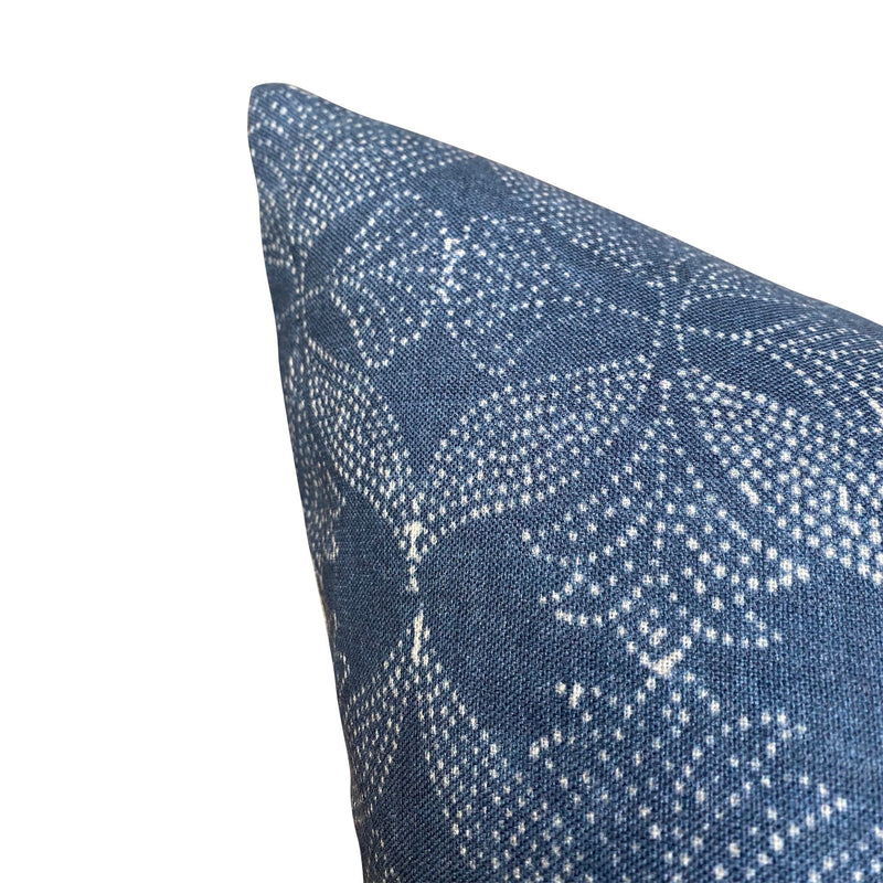 READY TO SHIP Designer Schuyler Samperton Arcadia in Moonraker Pillow Cover // Indigo Blue Throw Pillow // Designer Boutique Pillow