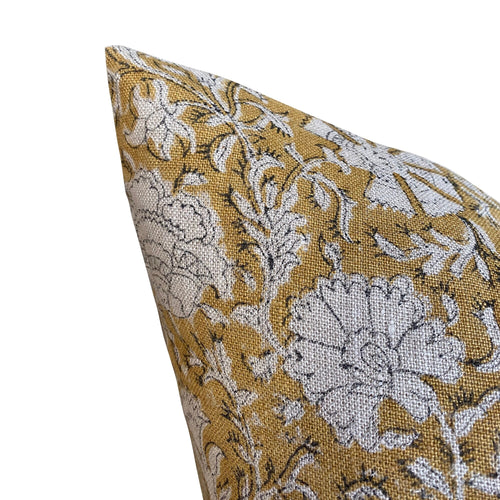 Nisa Pillow Cover in Mustard