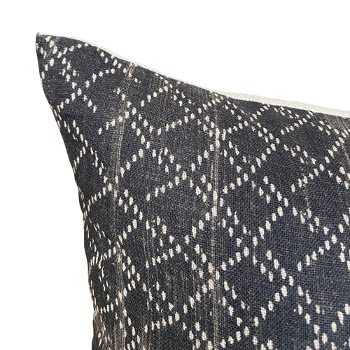 Designer Jennifer Shorto Cendre De Neige Charcoal Pillow Cover