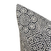 Designer Wisteria in Black Linen Pillow Cover // Black Modern Farmhouse Pillow // Boho Pillow // Decorative Throw Pillows