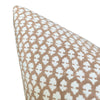 READY TO SHIP Designer "Camarillo" Amera Pillow Cover in Tan Brown // Blush Floral Pillow Cover // Boutique Pillow // Modern Farmhouse