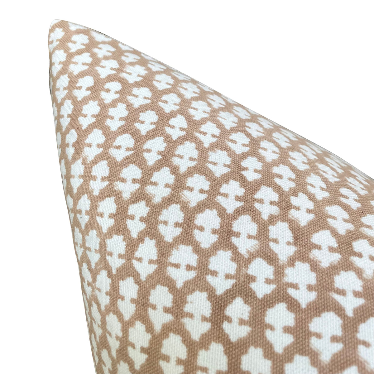 READY TO SHIP Designer "Camarillo" Amera Pillow Cover in Tan Brown // Blush Floral Pillow Cover // Boutique Pillow // Modern Farmhouse