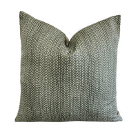 READY TO SHIP 10x14 Designer Pillows Maresca Kantha in Willow // Green Pillow Cover // High End Pillow // Modern Farmhouse