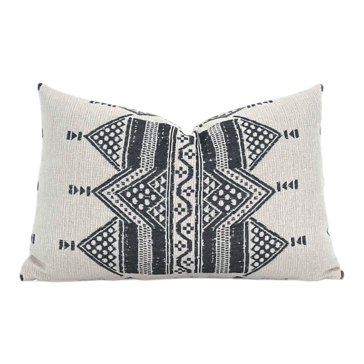Peter Dunham OUTDOOR Pillow Cover Mombasa Black on Natural