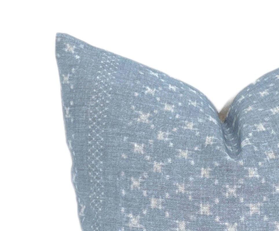 READY TO SHIP Clay McLaurin Nagoya Pillow Cover in Azure // Modern Farmhouse Pillow Cover // BlueThrow Pillow // High End Pillows