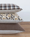 Designer "Monterey" Hazel Mustard Floral Pillow Cover // Gold Mustard Brown Pillow Cover
