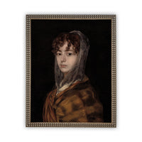 READY TO SHIP 8X10 Vintage Framed Canvas Art #P-517