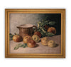 Framed Vintage Apples Still Life Painting #ST-603