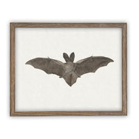 Vintage Framed Canvas Art Bat #H-101