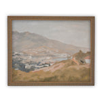 READY TO SHIP 11X14 Vintage Framed Canvas Art // Framed Vintage Print // Vintage Painting // Pastel Landscape //#lan-104