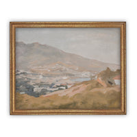 READY TO SHIP 11X14 Vintage Framed Canvas Art #LAN-104