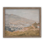 READY TO SHIP 11X14 Vintage Framed Canvas Art // Framed Vintage Print // Vintage Painting // Pastel Landscape //#lan-104