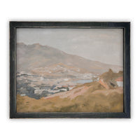 READY TO SHIP 11X14 Vintage Framed Canvas Art #LAN-104