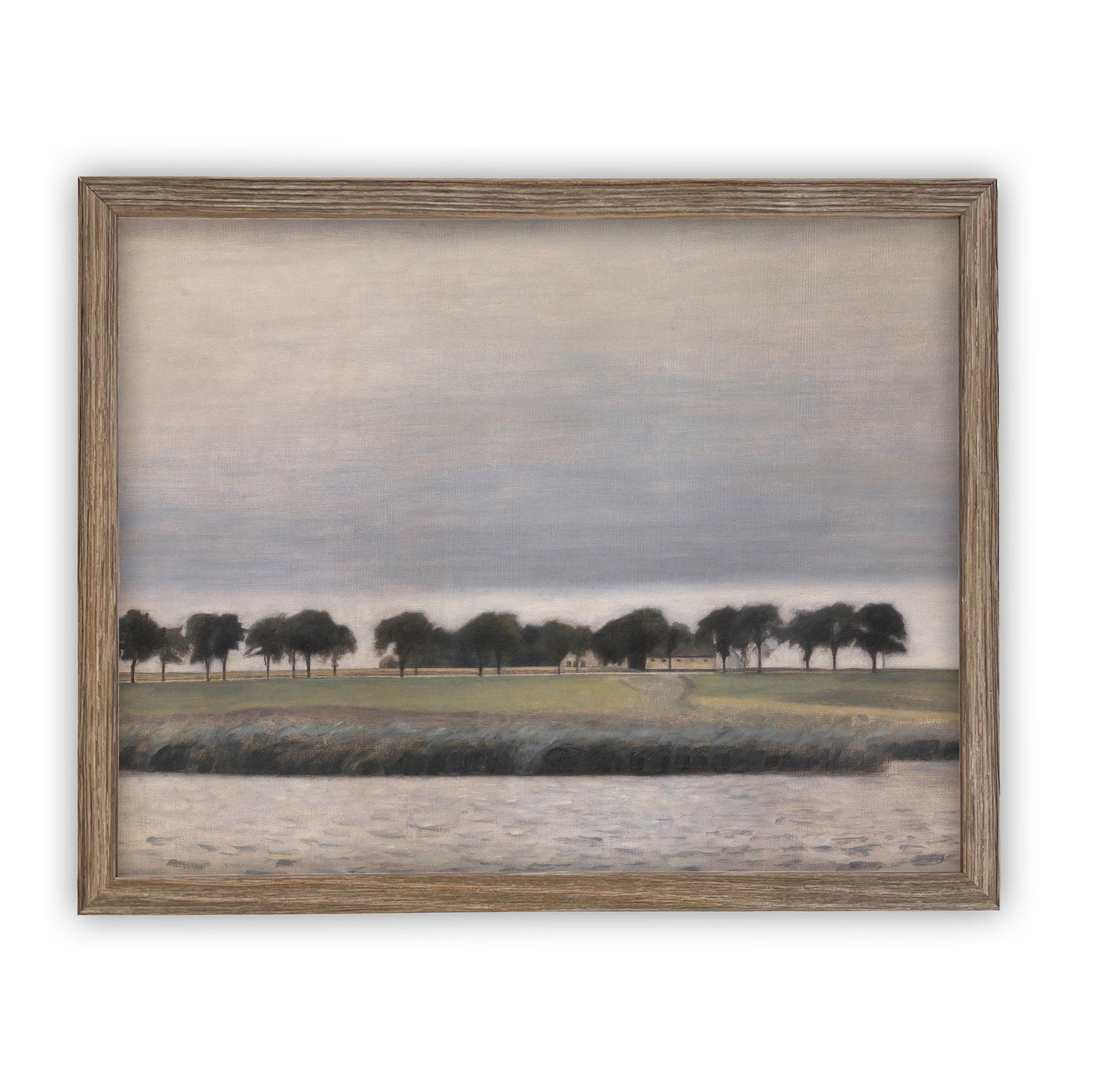 READY to SHIP 8X10 Vintage Framed Canvas Art // Framed Vintage Print //Framed Landscape Art // Modern Farmhouse print //#LAN-102