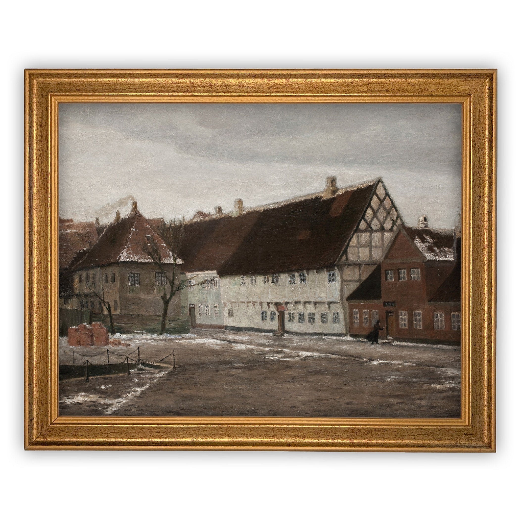 Vintage Framed Canvas Art #ARC-108