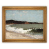 READY to SHIP 11X14 Vintage Framed Canvas Art // Framed Vintage Print // Vintage Painting // Beach House Seascape Coastal Art// #COAS-155