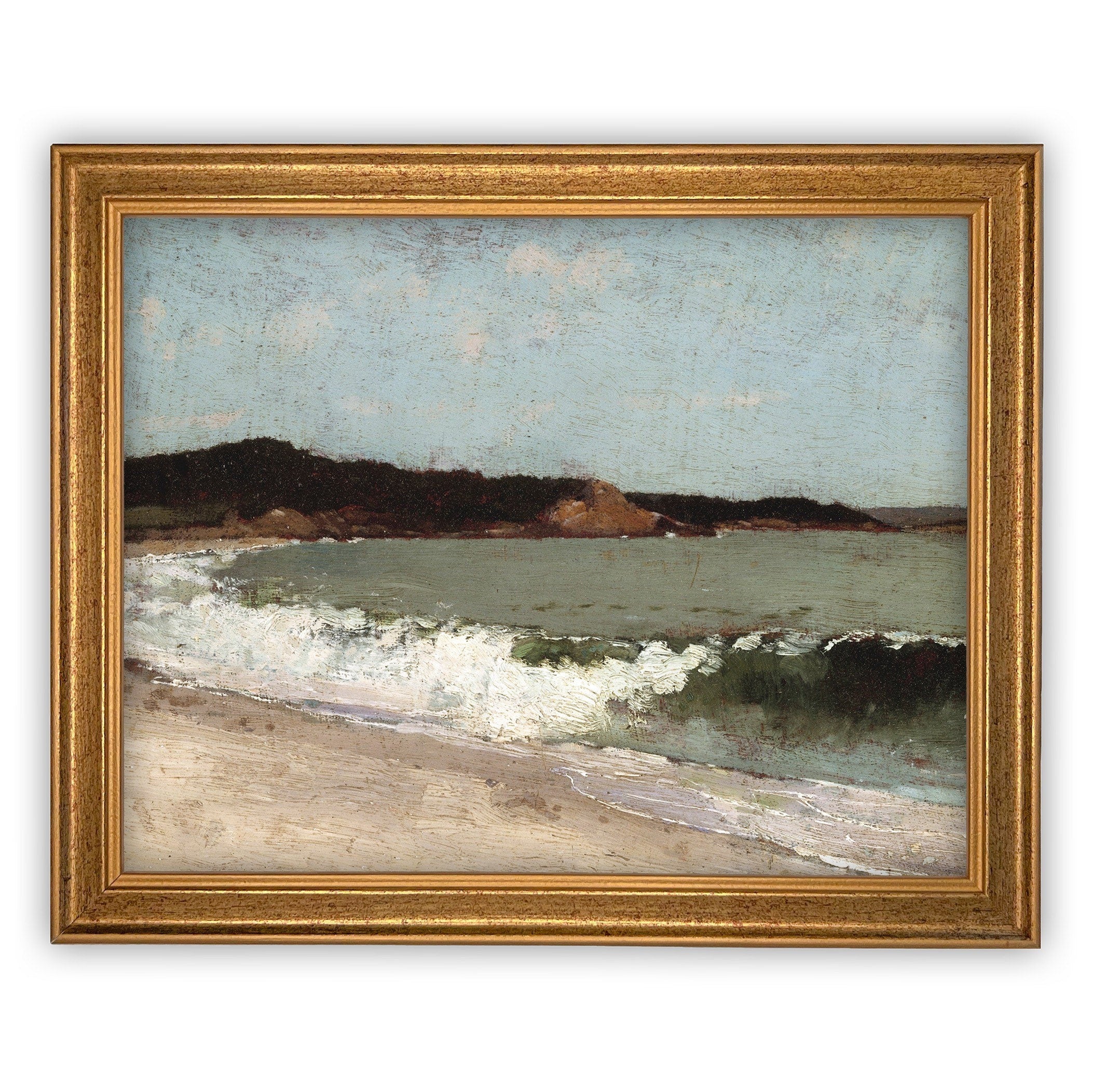 READY to SHIP 11X14 Vintage Framed Canvas Art #COAS-155