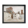 READY to SHIP 24x26 Vintage Framed Canvas Art // Framed Vintage Print // Italian Villa Art // Neutral Art print //#ARC-110