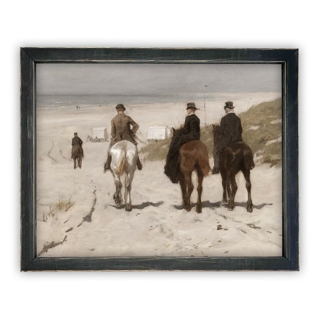 READY TO SHIP 11X14 Vintage Framed Canvas Art #A-137